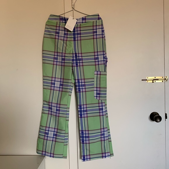 ASOS DESIGN 90’s check kick flare pants - Picture 1 of 2
